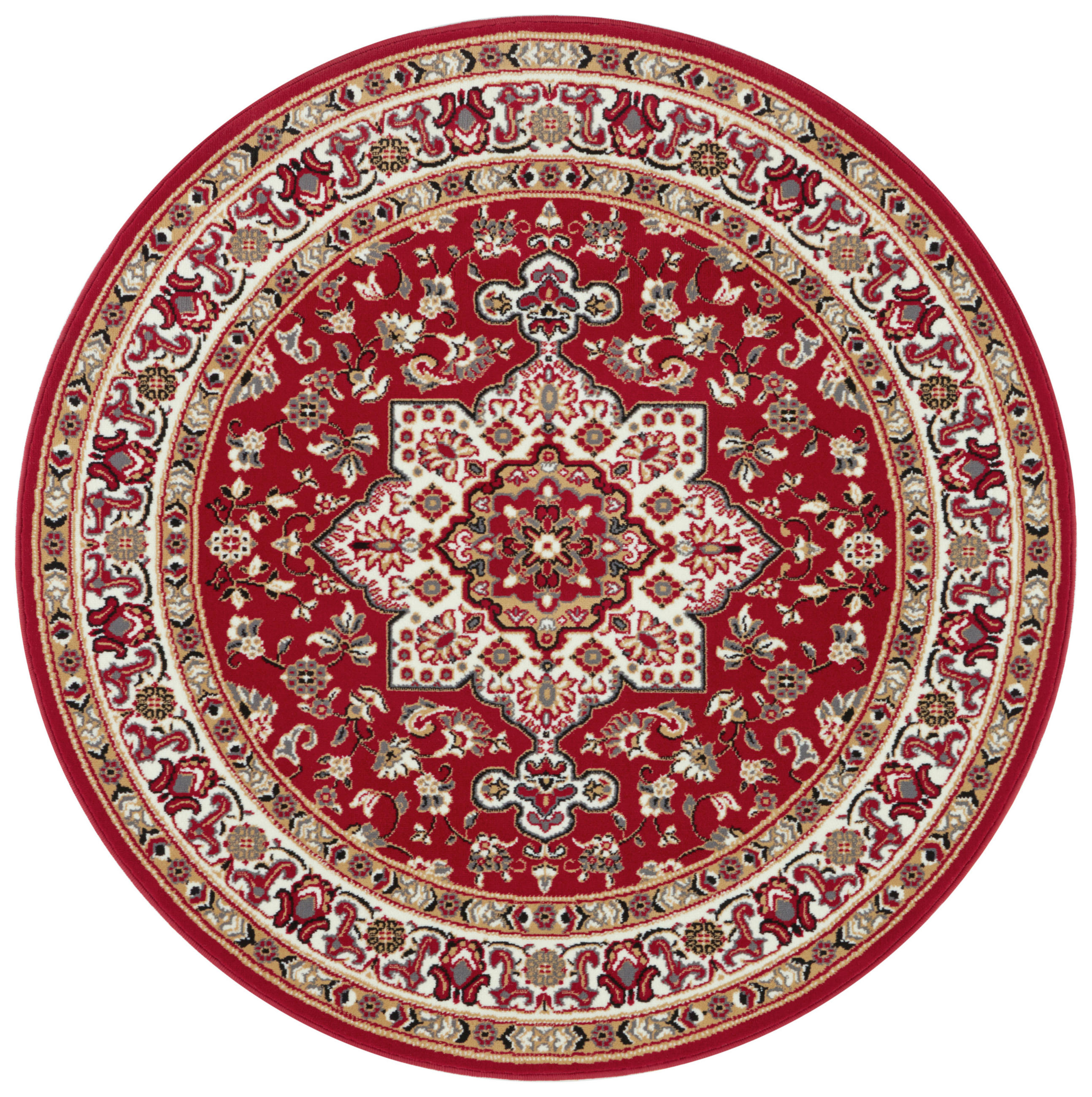 VINTAGE-TEPPICH 160 cm Mirkan Multicolor, Rot  - Rot/Multicolor, Basics, Kunststoff/Textil (160cm)