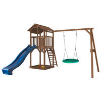 LEKTORN 356,6/241,9/349 cm  - brun/blå, Klassisk, trä (356,6/241,9/349cm)