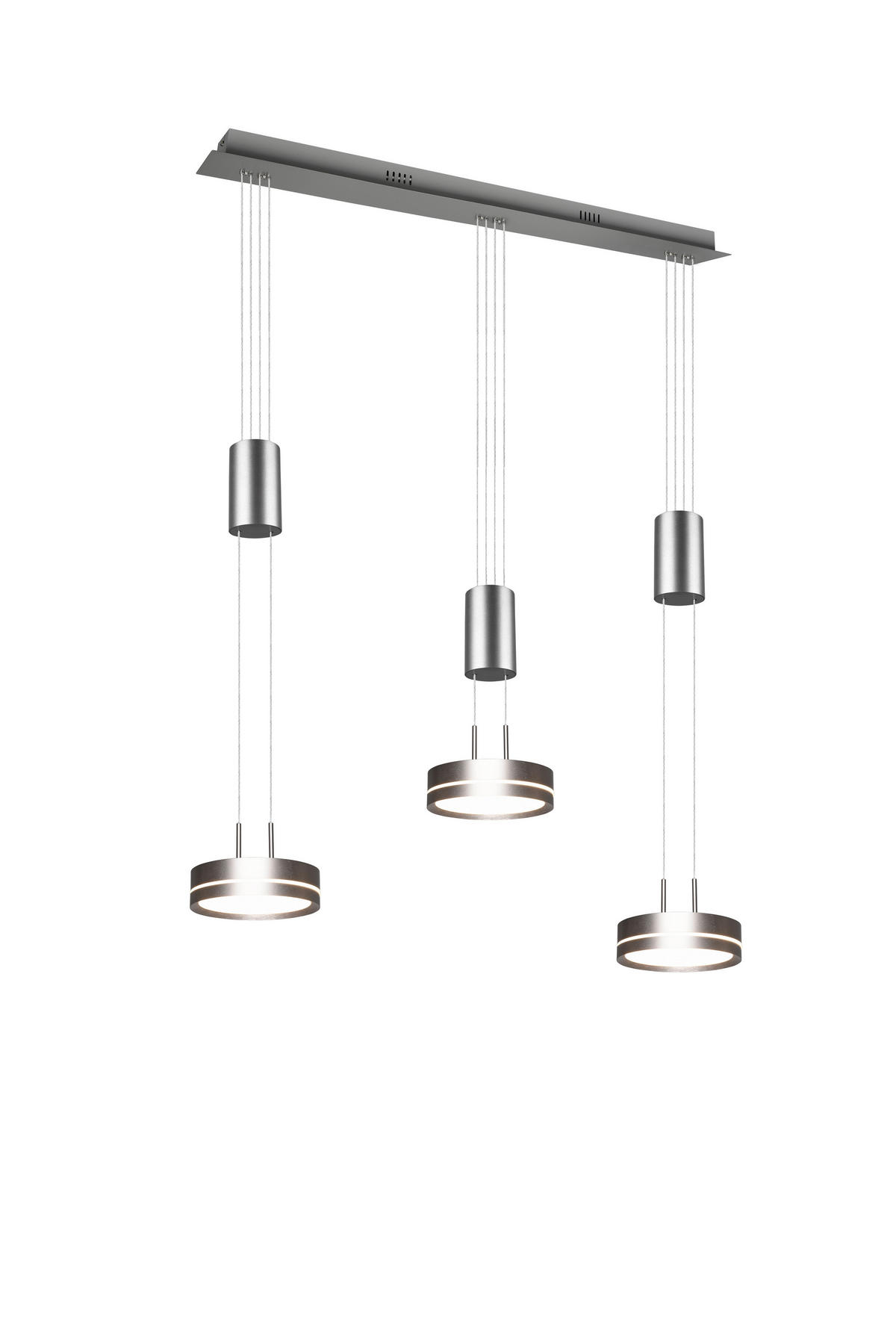 LED-HÄNGLAMPA 326510307 85/150/14 cm  - nickelfärgad, Basics, metall (85/150/14cm) - Trio Leuchten