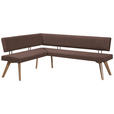 ECKBANK 160/170 cm  in Hellbraun, Wildeiche  - Hellbraun/Wildeiche, Design, Holz/Textil (160/170cm) - Venda