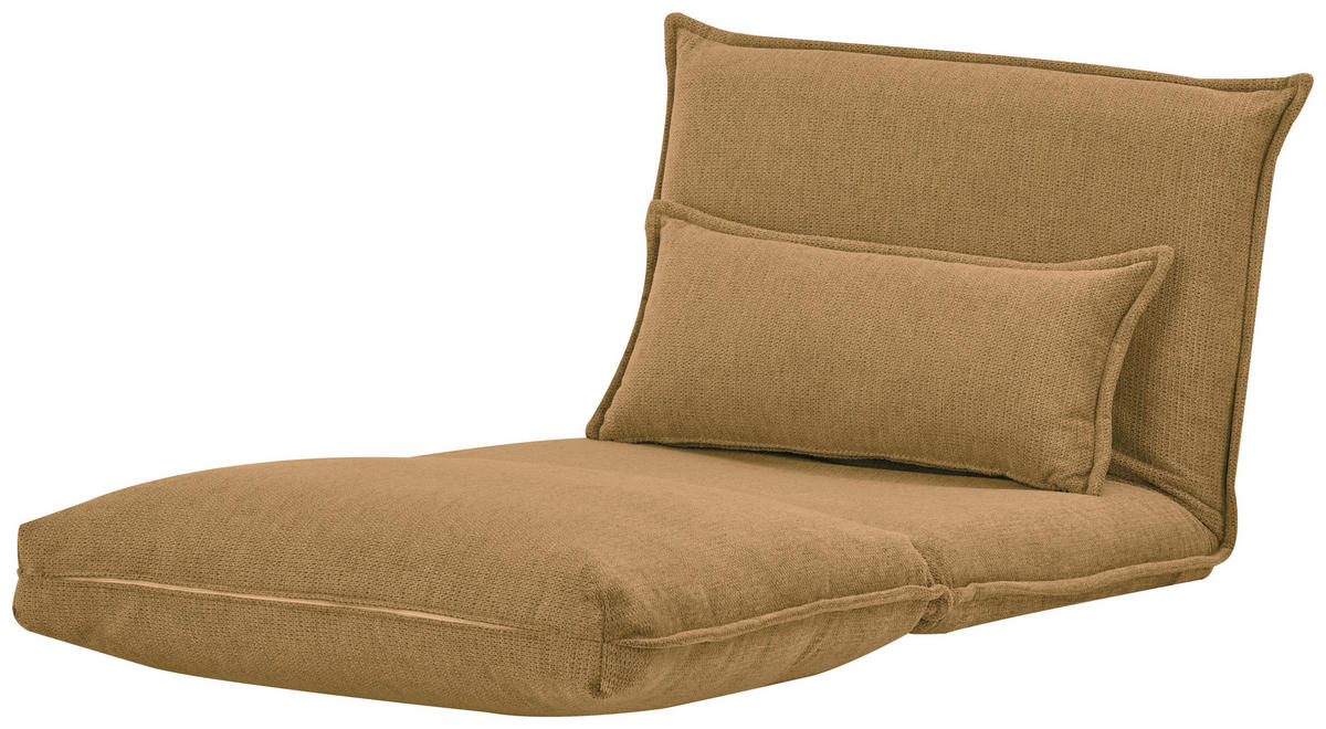 SCHLAFSESSEL Webstoff Senfgelb    - Senfgelb, MODERN, Textil (85,5/59/67cm) - MID.YOU