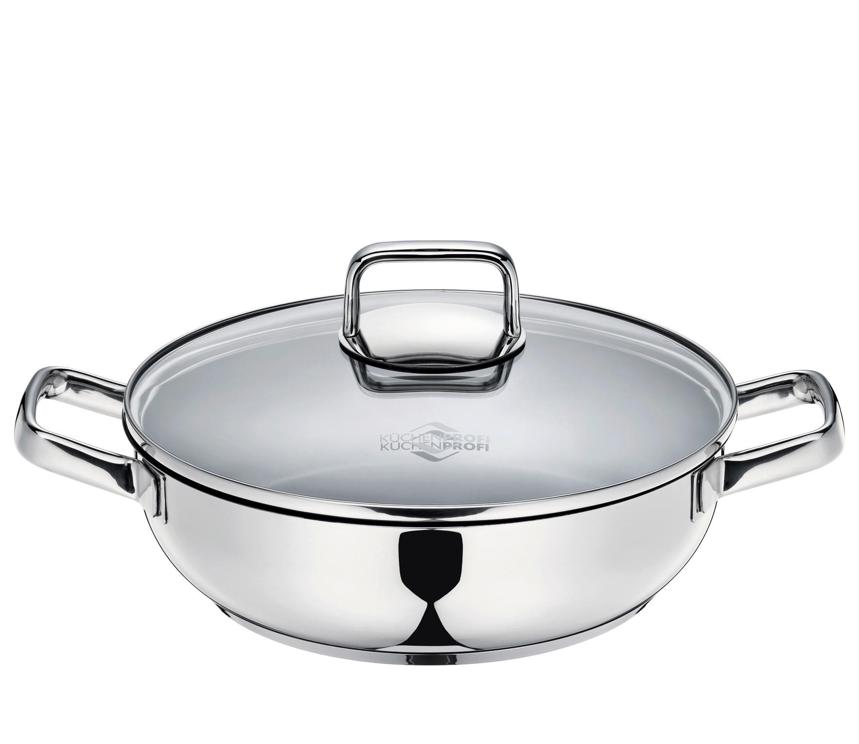 BRATPFANNE PISA ILAG®-Antihaftbeschichtung 28 cm  - Silberfarben, Basics, Glas/Metall (28cm) - KÜCHENPROFI