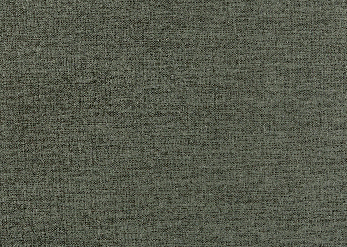 BIGSOFA  in Flachgewebe, Leinenoptik Olivgrün  - Schwarz/Olivgrün, Design, Textil/Metall (262/66/113cm) - Belluti