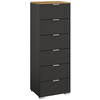 KOMMODE 40/119/42 cm  in Graphitfarben, Eiche Artisan  - Alufarben/Graphitfarben, Trend, Holzwerkstoff/Kunststoff (40/119/42cm) - Stylife
