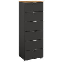 KOMMODE 40/119/42 cm  in Graphitfarben, Eiche Artisan  - Alufarben/Graphitfarben, Trend, Holzwerkstoff/Kunststoff (40/119/42cm) - Stylife