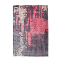 HANDWEBTEPPICH  Wohnzimmer 70/140 cm Rot, Beige rechteckig  - Beige/Rot, Basics, Textil (70/140cm) - Kayoom