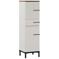 UNTERSCHRANK 34/123/34 cm   - Kaschmir/Nussbaumfarben, MODERN, Holzwerkstoff/Metall (34/123/34cm) - Xora