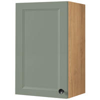 KÜCHENOBERSCHRANK 45/72/35 cm  in Grün, Eichefarben  - Eichefarben/Schwarz, MODERN, Holzwerkstoff/Metall (45/72/35cm) - Nobilia