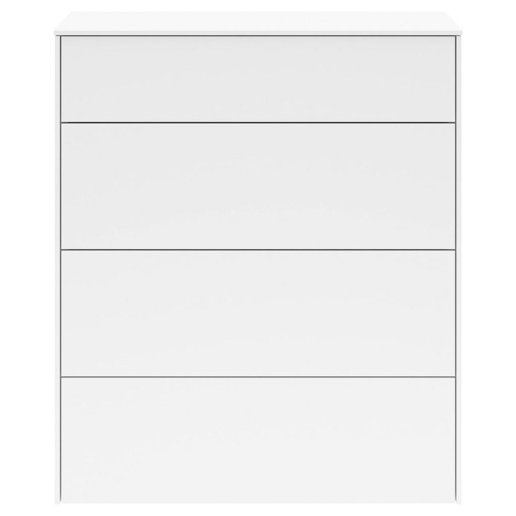 Thumbnail - SetOne by Musterring Kommode Riverside, Weiß, Holzwerkstoff, 4 Schubladen, 82x97x42 cm, DIN EN ISO 9001, Typenauswahl, B...