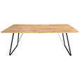 ESSTISCH Schwarz, Eichefarben rechteckig  in verschiedenen Größen erhältlich, Variantenauswahl  - Eichefarben/Schwarz, LIFESTYLE, Holz/Metall (160/90/75cm) - Linea Natura