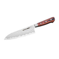NOŽ SANTOKU  Kaiju  31/1.8/4.8 cm          ogljikovo jeklo - srebrne barve/rjava, Basics, kovina/leseni material (31/1.8/4.8cm) - Samura