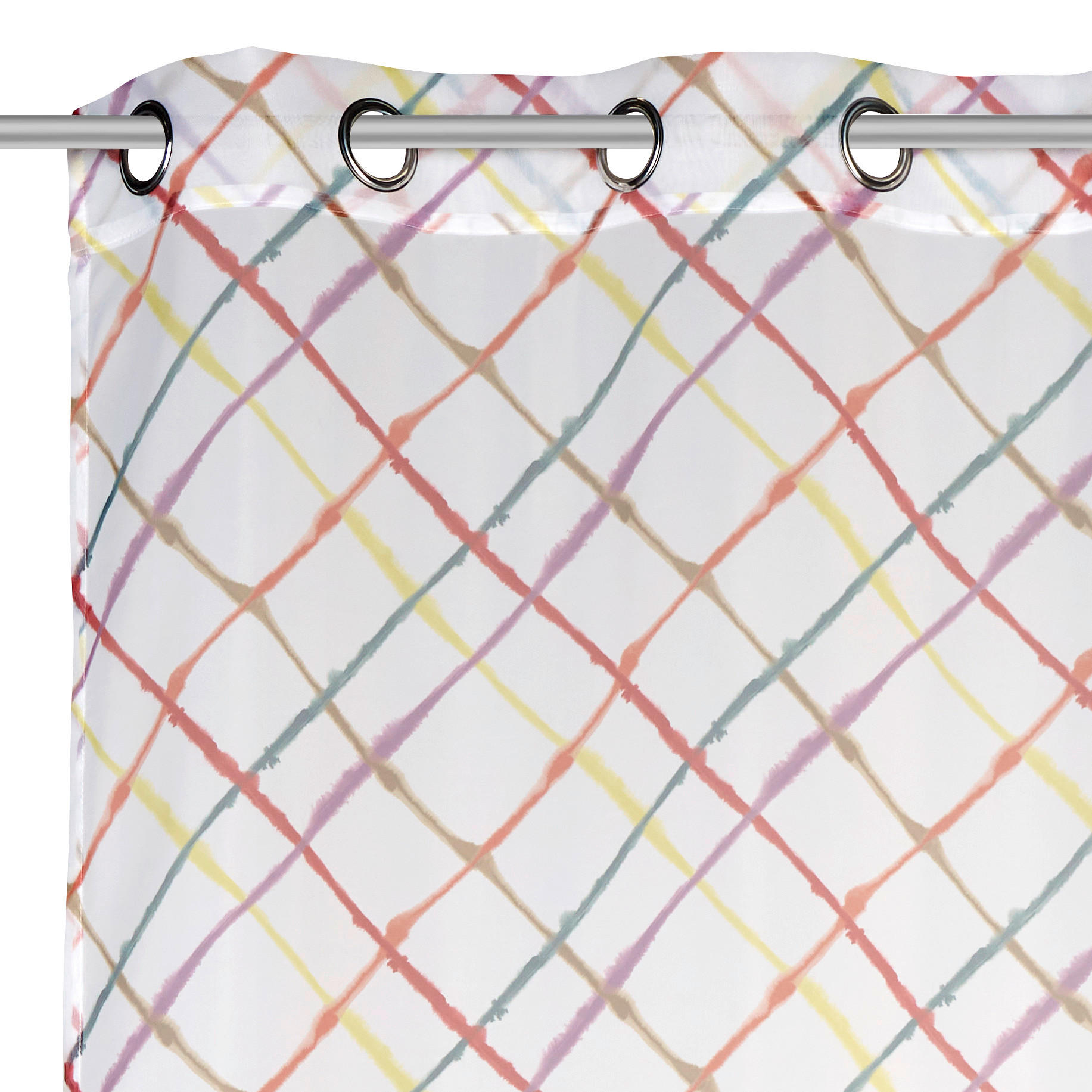 Thumbnail - Esposa Ösenschal Castilla, Mehrfarbig, Textil, Graphik, 135x245 cm, Wohntextilien, Gardinen & Vorhänge, Fertiggardinen, ...