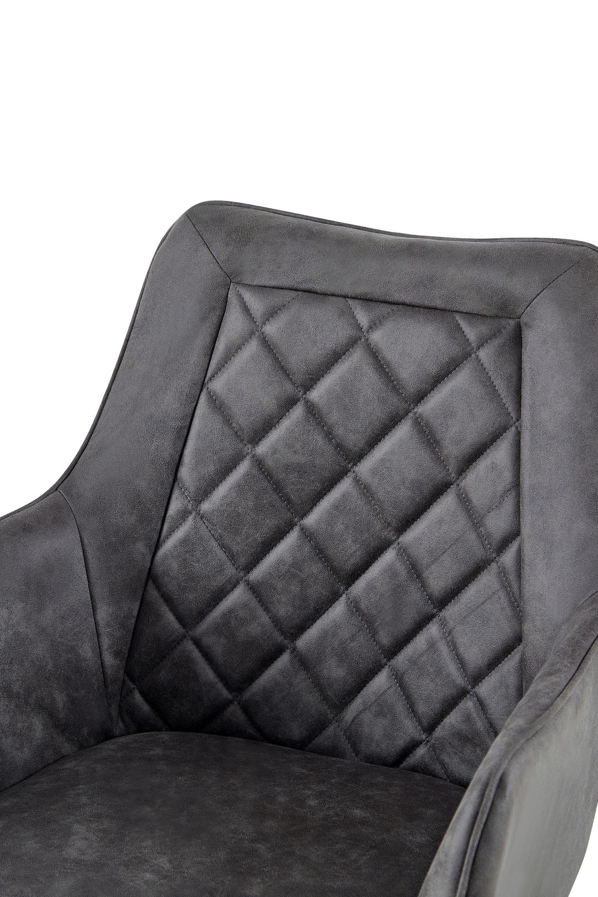 ARMLEHNSTUHL  Sitzfläche 180° drehbar   - Anthrazit, Design, Kunststoff/Metall (62/89/59.5cm) - Kayoom