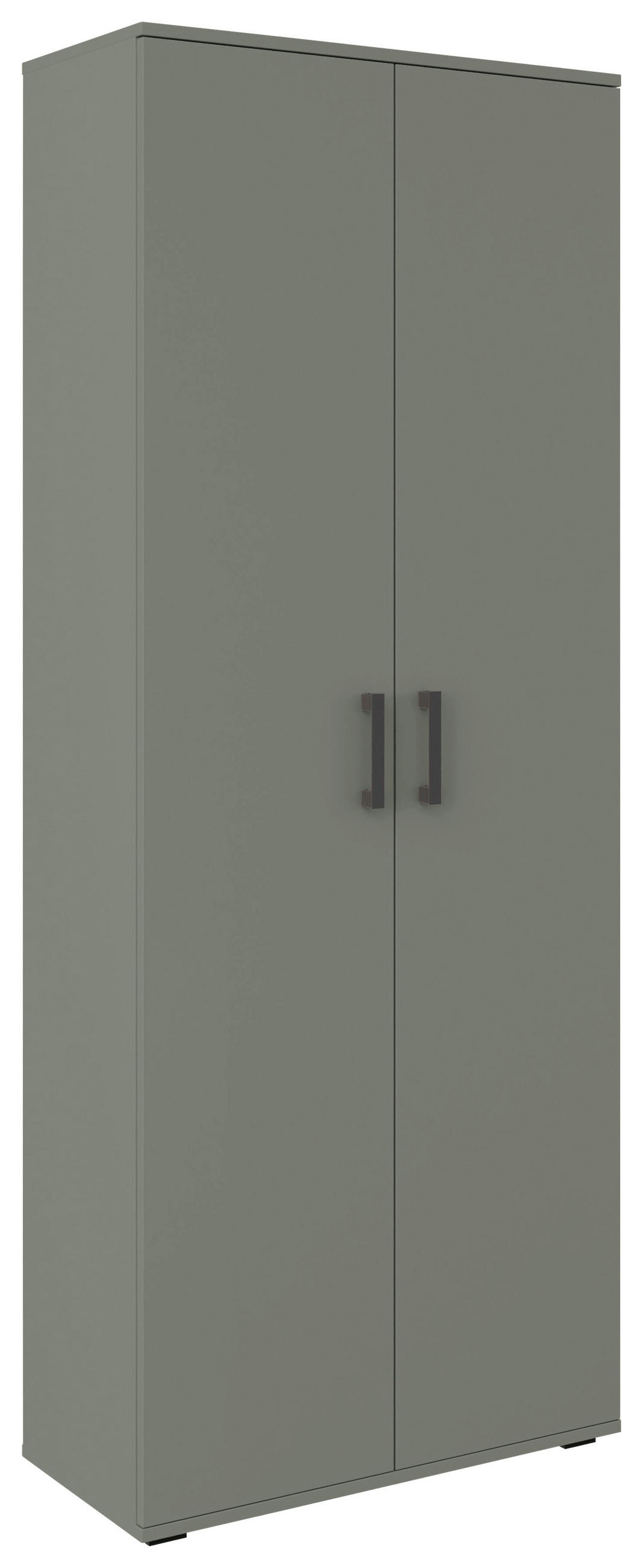SCHUHSCHRANK Grün  - Schwarz/Grün, KONVENTIONELL, Holzwerkstoff/Kunststoff (70/178,9/33,4cm) - Xora