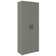 SCHUHSCHRANK 70/178,9/33,4 cm  - Schwarz/Grün, KONVENTIONELL, Holzwerkstoff/Kunststoff (70/178,9/33,4cm) - Xora