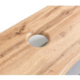 WASCHTISCHKOMBI 61 cm - Graphitfarben/Weiß, Natur, Keramik/Holzwerkstoff (61cm) - Xora