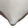 ZIERKISSEN  45/45 cm   - Taupe/Weiß, KONVENTIONELL, Textil (45/45cm) - Novel