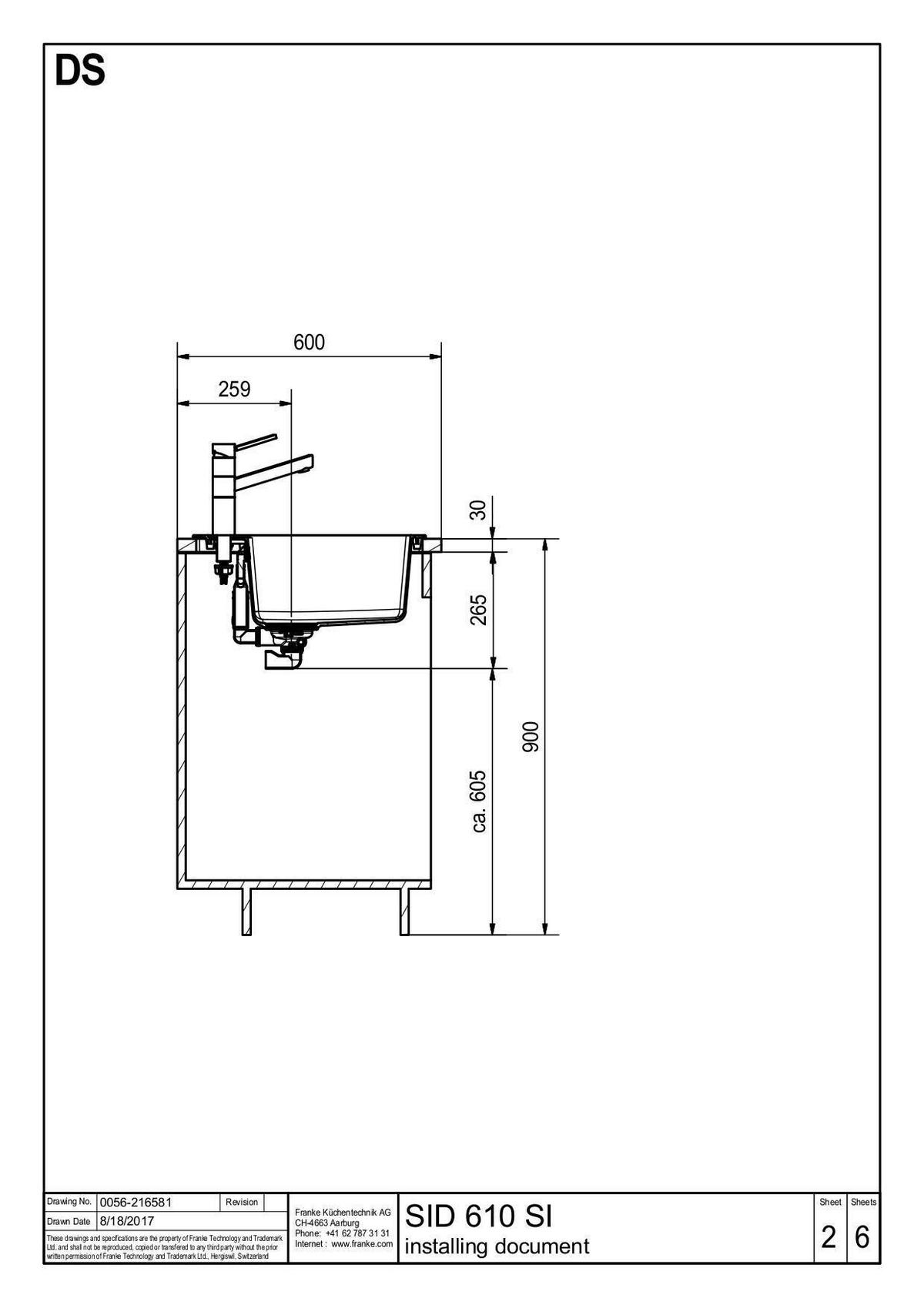EINBAUABFALLSAMMLER 2 x 18 l  Metall, Kunststoff  - Edelstahlfarben/Grau, Basics, Kunststoff/Metall (56,0-56,8/36,0/39,9cm) - Franke