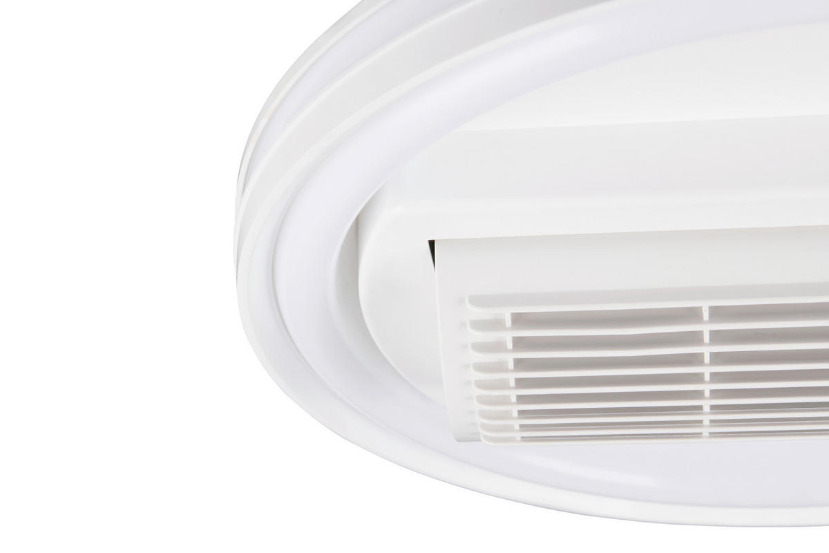 DECKENVENTILATOR - Weiß, Design, Kunststoff (48/15cm)