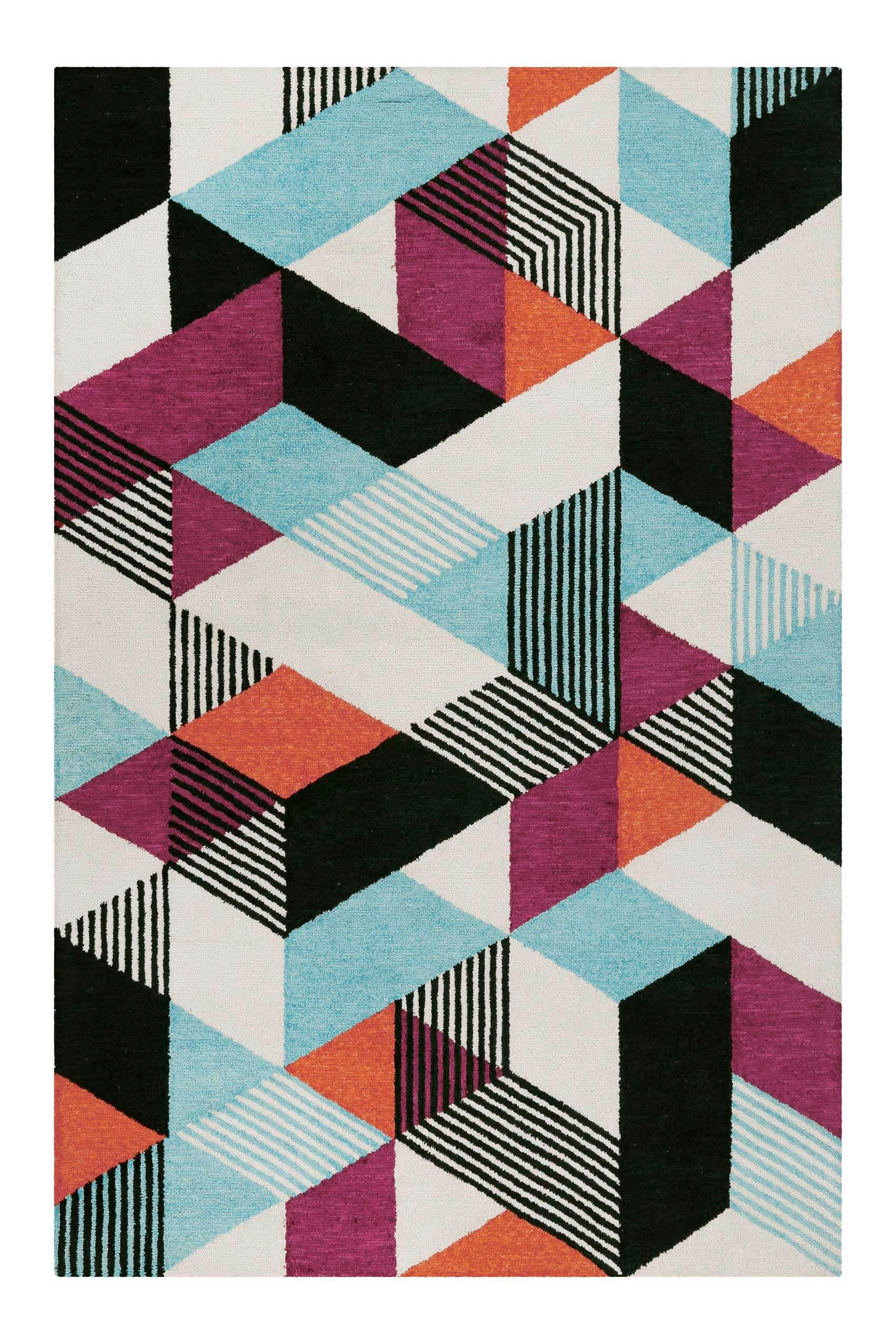 FLACHWEBETEPPICH 140/200 cm Uptown Multicolor  - Multicolor, KONVENTIONELL, Textil (140/200cm) - Esprit