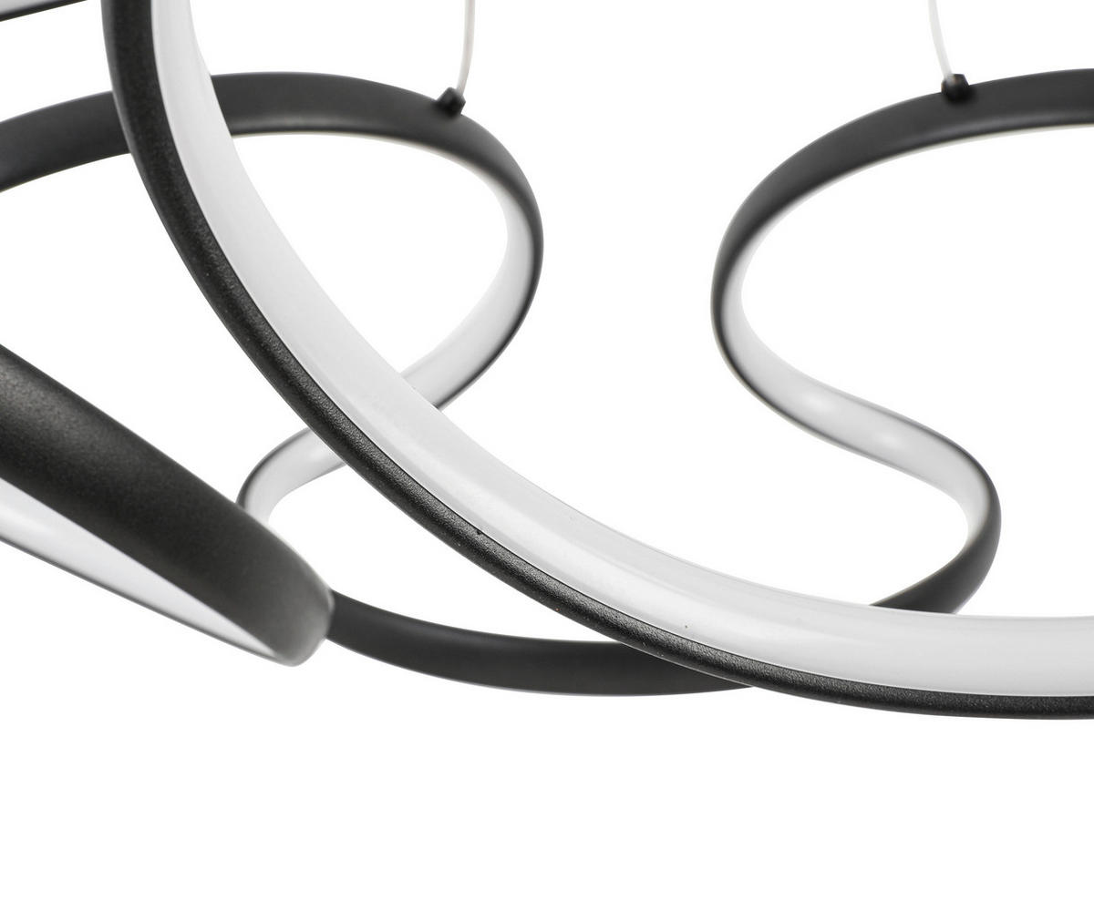 LED-HÄNGELEUCHTE Elio 60/120 cm   - Schwarz, Design, Kunststoff/Metall (60/120cm) - Novel