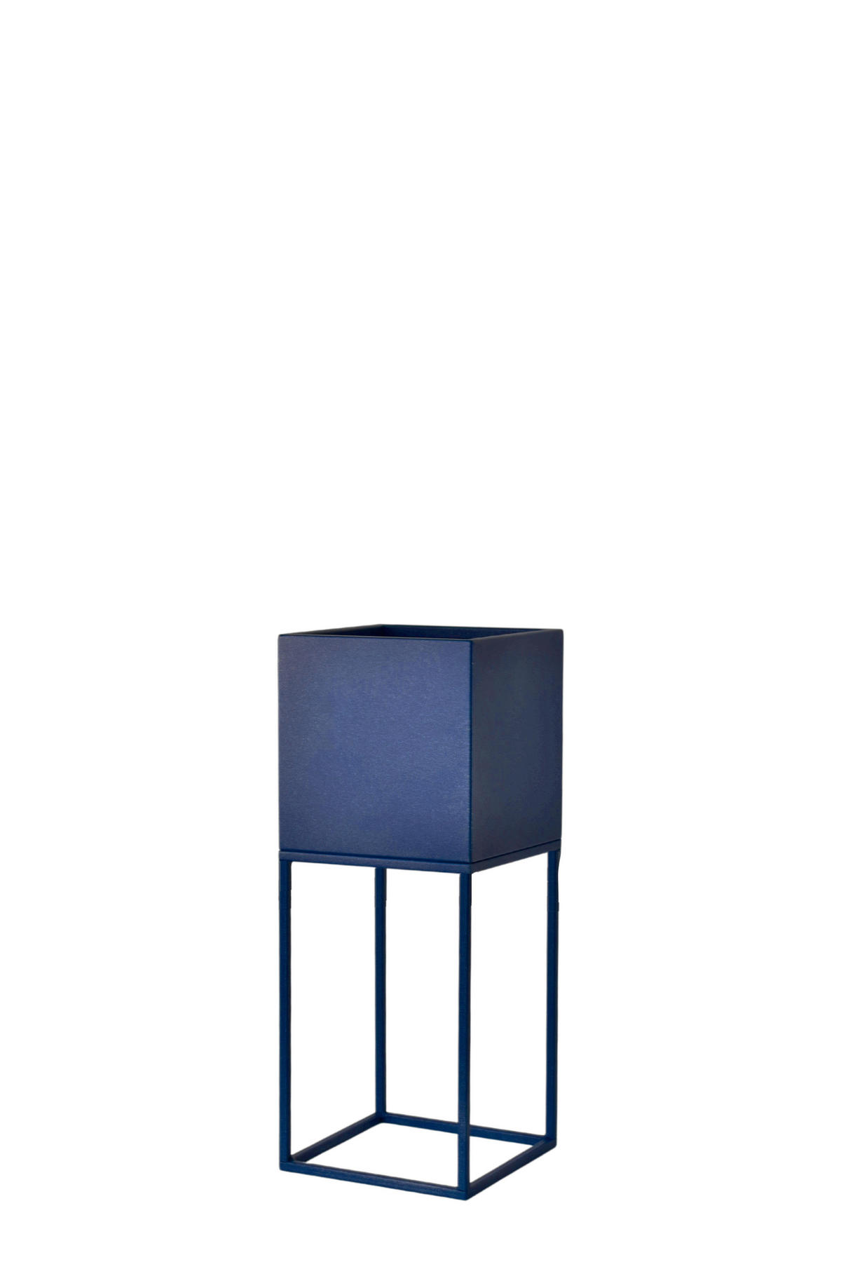 BLUMENSTÄNDER in Metall  - Dunkelblau, Basics, Metall (19/47/19cm)