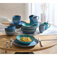 KOMBISERVICE Blau, Grün, Blaugrau AQUA SABBIA 24-teilig 6 Personen  - Blau/Blaugrau, Trend, Keramik - Novel