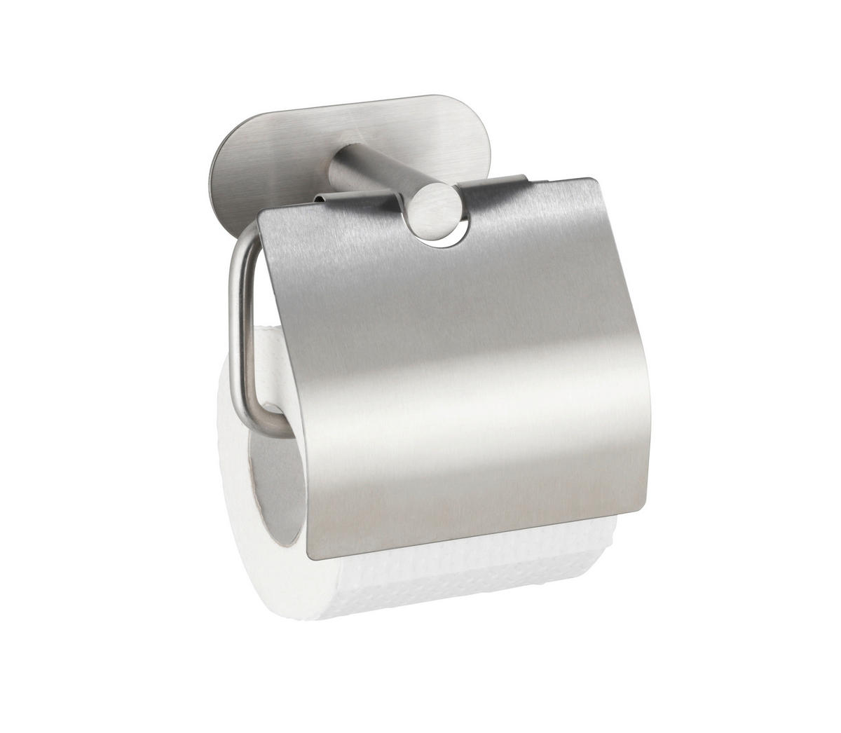 TOILETTENPAPIERHALTER - Silberfarben, Basics, Metall (14/12,5/7cm) - Wenko