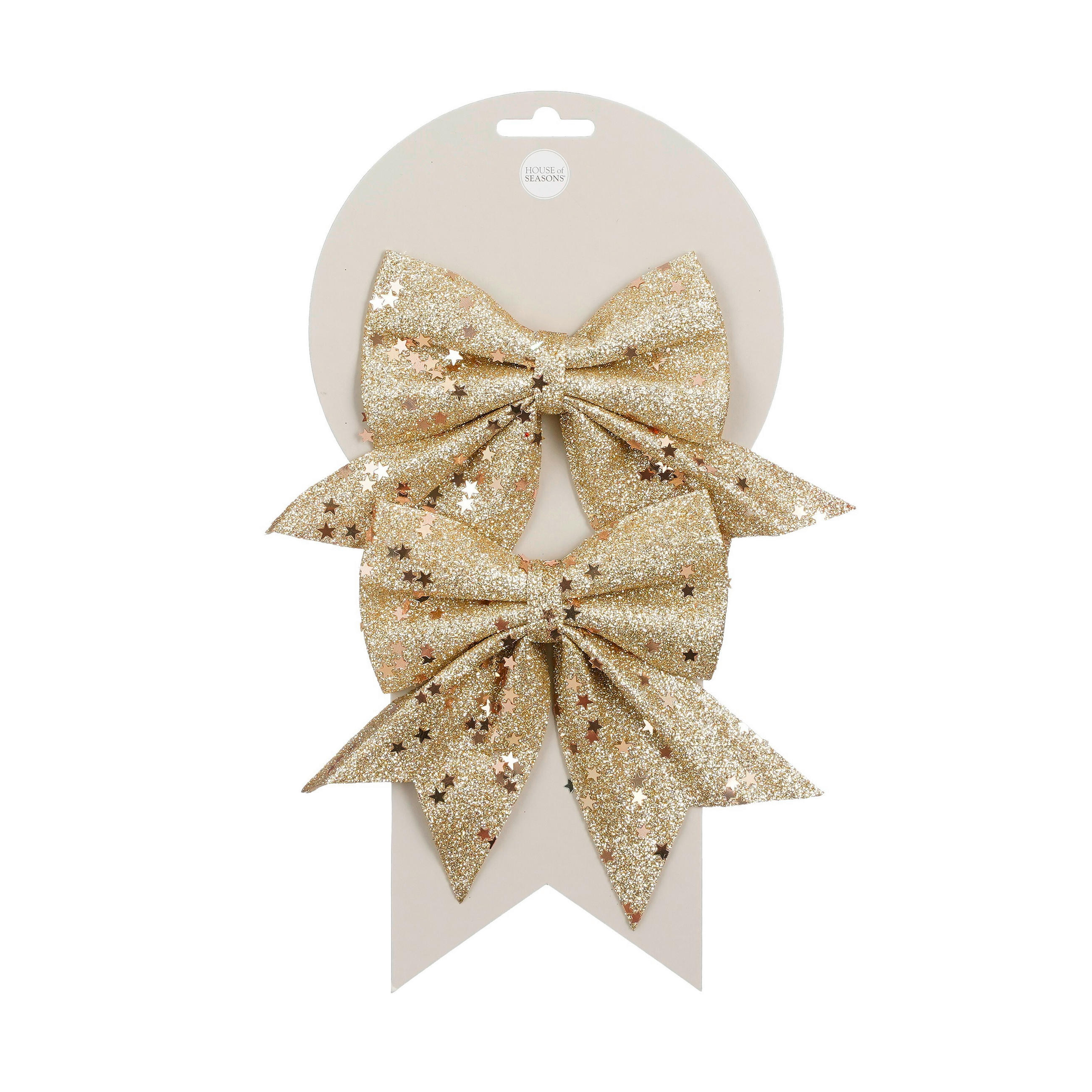 MAŠNA DEKORATIVNA - boje šampanjca, Basics, tekstil (12/13/0.5cm) - X-Mas