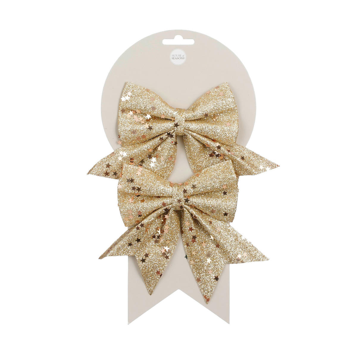 MAŠNA DEKORATIVNA - boje šampanjca, Basics, tekstil (12/13/0.5cm) - X-Mas