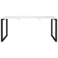 SCHREIBTISCH 180/80/75 cm Schwarz, Weiß  - Schwarz/Weiß, MODERN, Holzwerkstoff/Metall (180/80/75cm) - Novel