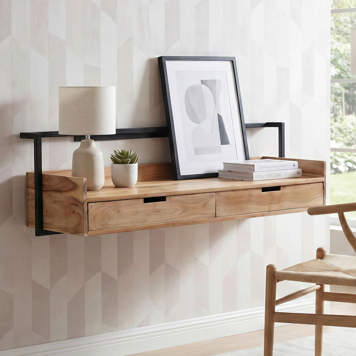 SCHREIBTISCH 120/38/37 cm Akaziefarben  - Akaziefarben, Design, Holz (120/38/37cm) - Livetastic
