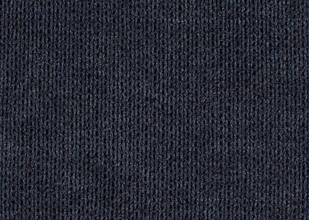 ECKSOFA Dunkelblau Webstoff  - Schwarz/Dunkelblau, KONVENTIONELL, Textil/Metall (196/304cm) - Hom`in