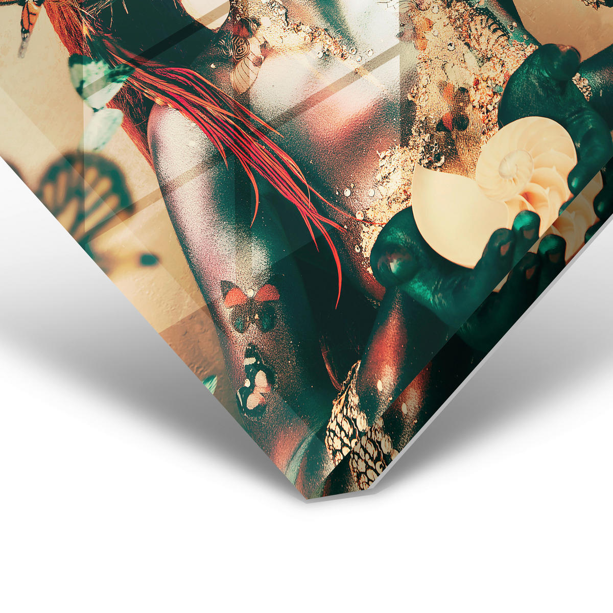 BILD Tiere, Frauen  - Multicolor/Schwarz, Design, Holz/Kunststoff (90/135cm)