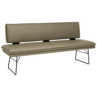 SITZBANK in Metall, Textil Grün, Schwarz  - Schwarz/Grün, Design, Textil/Metall (195/91/65cm) - Dieter Knoll