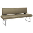 SITZBANK in Metall, Textil Grün, Schwarz  - Schwarz/Grün, Design, Textil/Metall (195/91/65cm) - Dieter Knoll