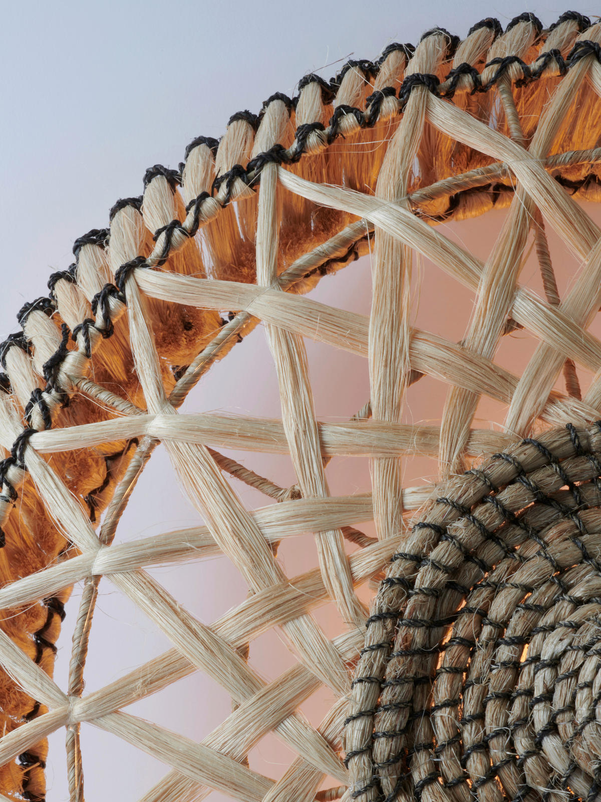 HÄNGELEUCHTE 50/50/275 cm  - Hellbraun/Schwarz, Trend, Naturmaterialien (50/50/275cm) - Good & Mojo