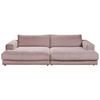 MEGASOFA Cord Rosa  - Schwarz/Rosa, Design, Kunststoff/Textil (290/86/170cm) - Pure Home Lifestyle