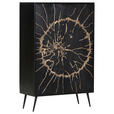 HIGHBOARD  in 90/140/40 cm  - Goldfarben/Schwarz, Design, Holz/Metall (90/140/40cm) - Landscape