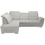 ECKSOFA Beige Chenille  - Chromfarben/Beige, KONVENTIONELL, Kunststoff/Textil (205/260cm) - Carryhome
