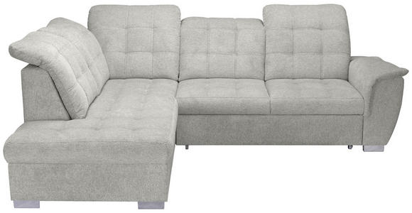 ECKSOFA Beige Chenille - Chromfarben/Beige, KONVENTIONELL, Kunststoff/Textil (205/260cm) - Carryhome