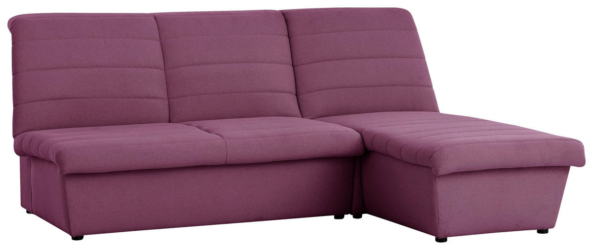ECKSOFA Looks VIII Weinrot Webstoff  - Weinrot/Schwarz, Design, Kunststoff/Textil (214/168cm) - LOOKS by W.Joop