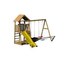 SPIELTURM 340/270/280 cm  - Gelb/Naturfarben, KONVENTIONELL, Holz (340/270/280cm)