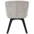 ARMLEHNSTUHL  in Webstoff  - Schwarz/Cappuccino, Design, Holz/Textil (63/83/62cm) - Novel