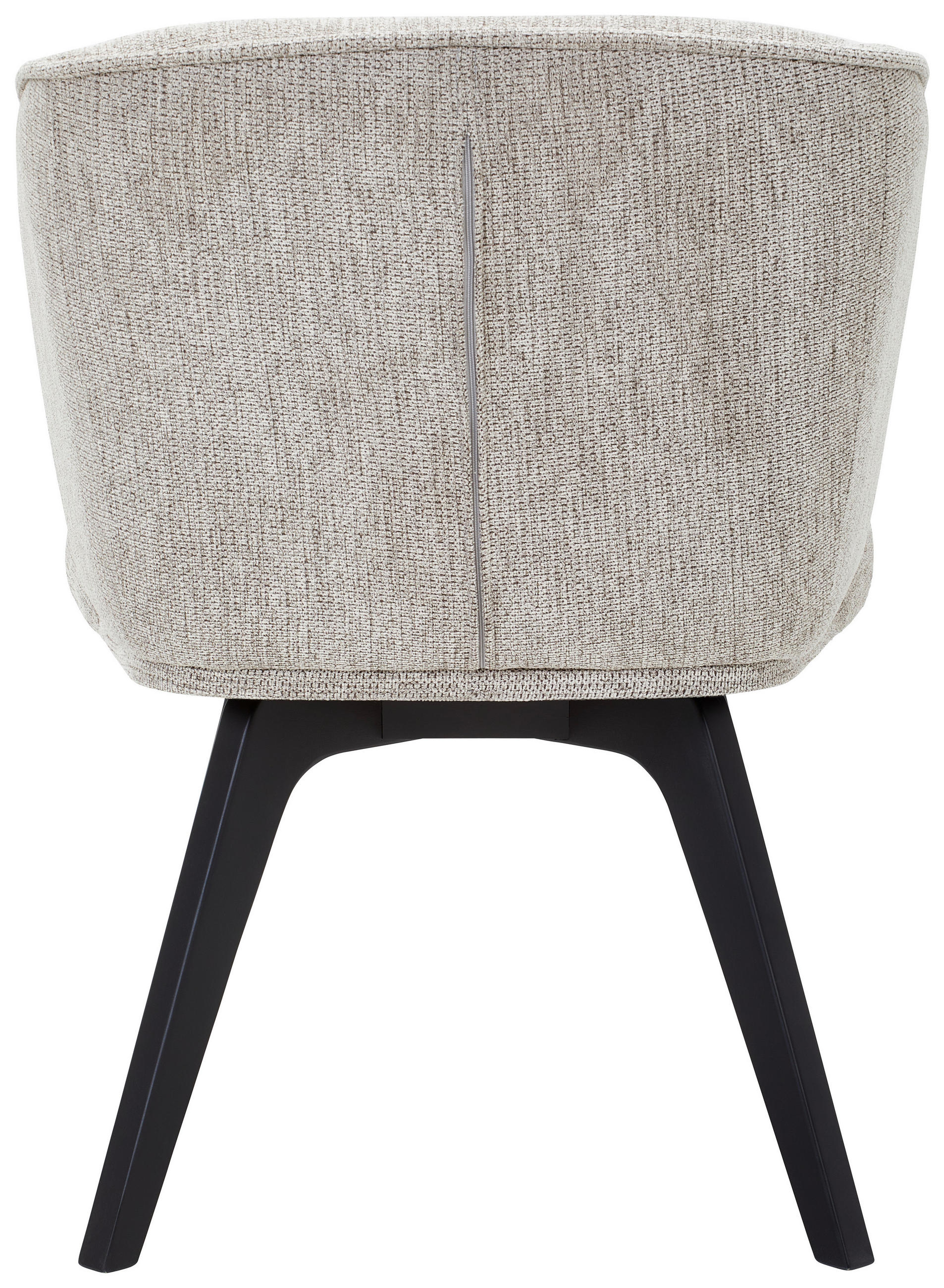 ARMLEHNSTUHL  in Webstoff  - Schwarz/Cappuccino, Design, Holz/Textil (63/83/62cm) - Novel