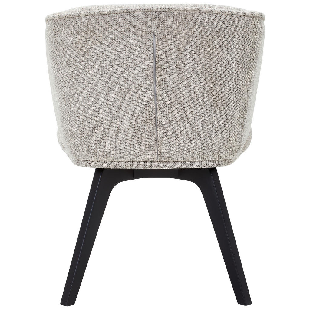 Thumbnail - Novel Armlehnstuhl, Schwarz, Cappuccino, Holz, Textil, Buche, vollmassiv, eckig, 63x83x62 cm, Esszimmer, Stühle, Esszimm...