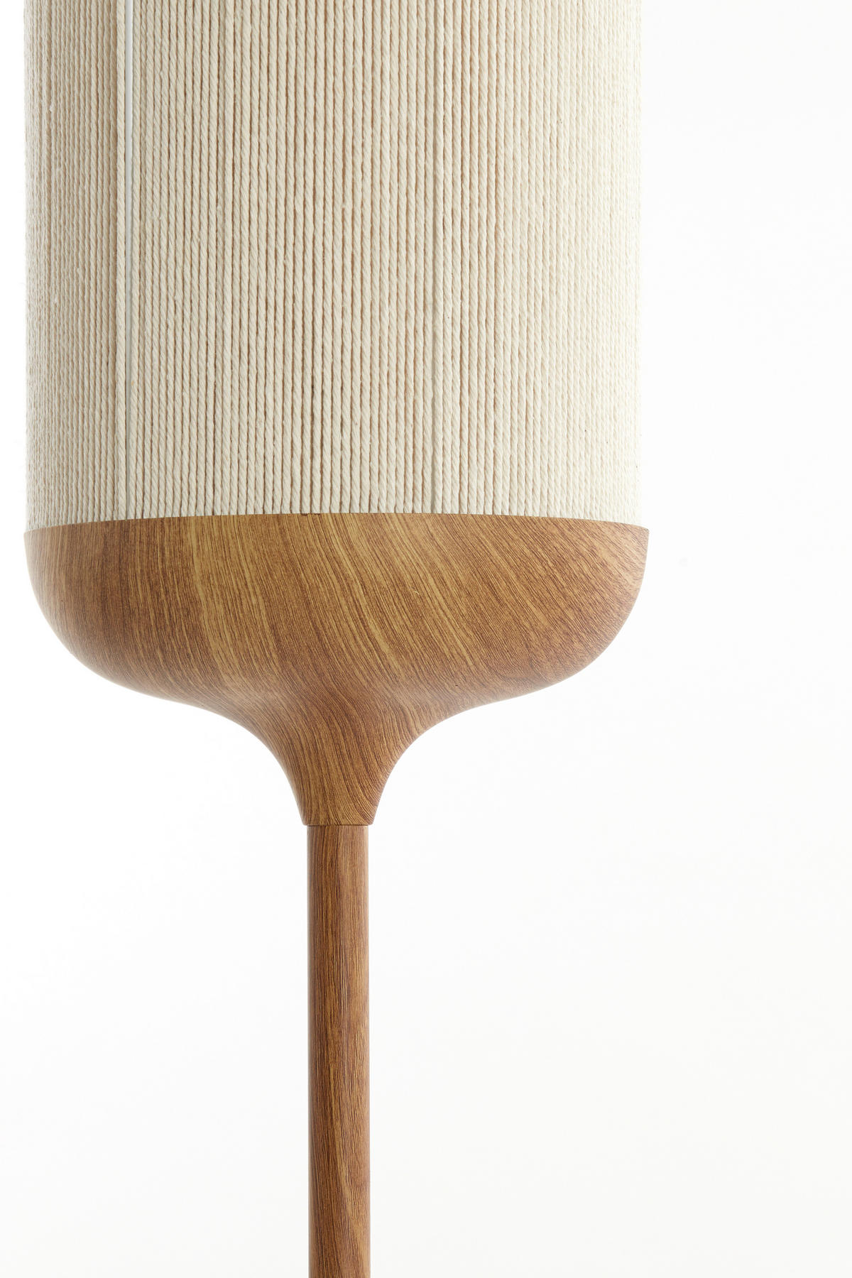 STEHLEUCHTE Dania 23/159/23 cm   - Braun, Design, Kunststoff/Textil (23/159/23cm) - Light & Living