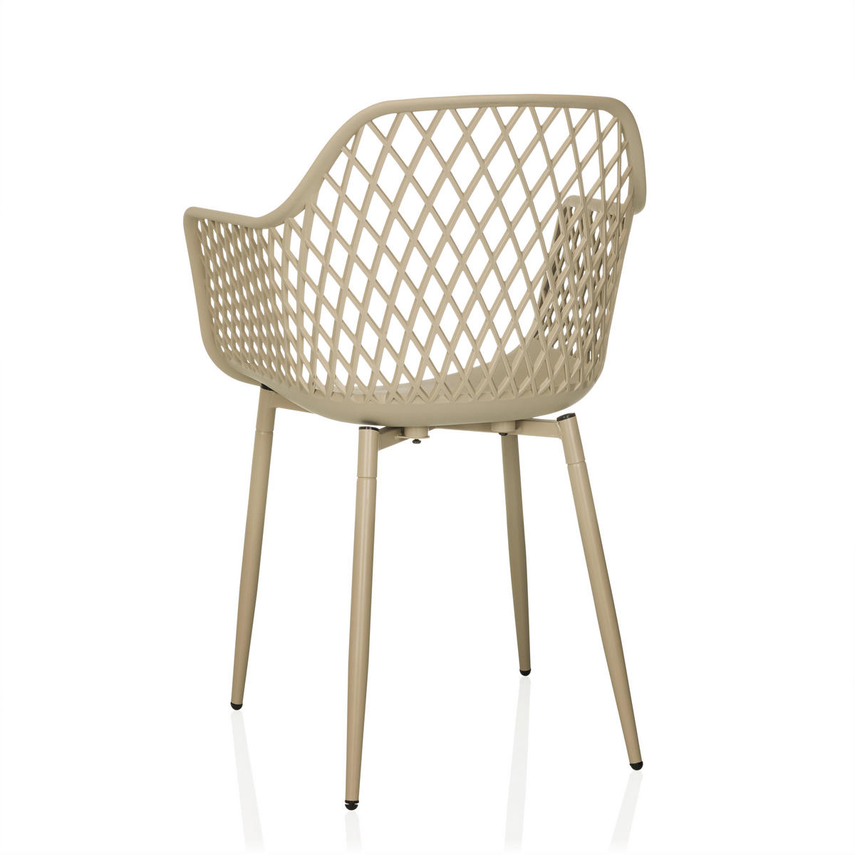 GARTENSTUHL Beige  - Beige, MODERN, Kunststoff/Metall (56/81/50cm) - MID.YOU