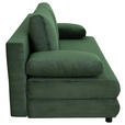 SCHLAFSOFA Taras  mit Stoffauswahl Cord Grün  - Schwarz/Grün, Design, Kunststoff/Textil (197/77/81cm) - Xora