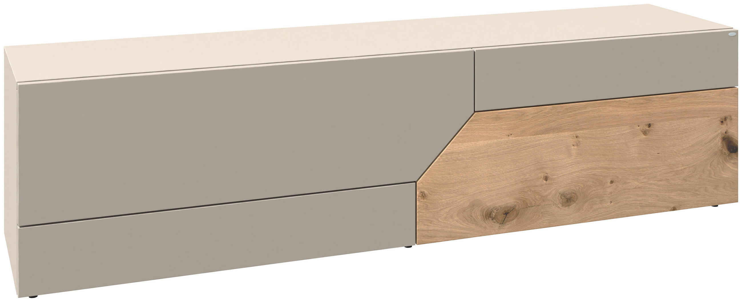 LOWBOARD Taupe, Wildeiche  191,9/50/44,6 cm  - Taupe/Wildeiche, Design, Holz/Holzwerkstoff (191,9/50/44,6cm) - Voglauer